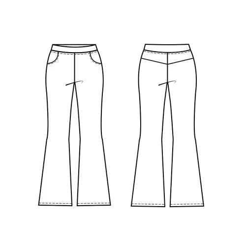 
                  
                    Patroon - flared pants kinderen (maat 80 t/m 176)
                  
                