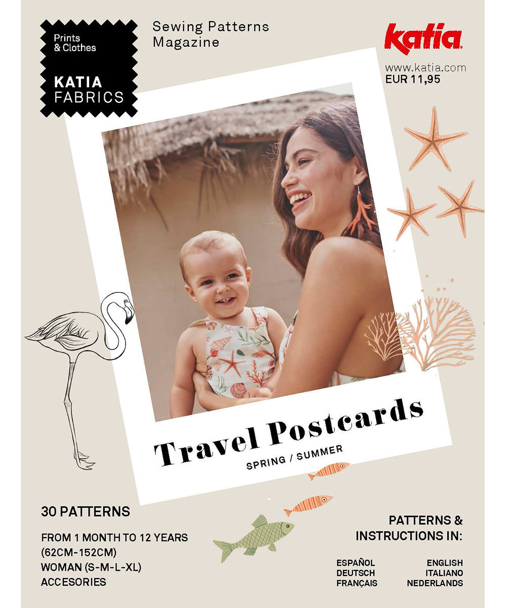 Tijdschrift Katia Fabrics, Travel Postcards lente/zomer 2024