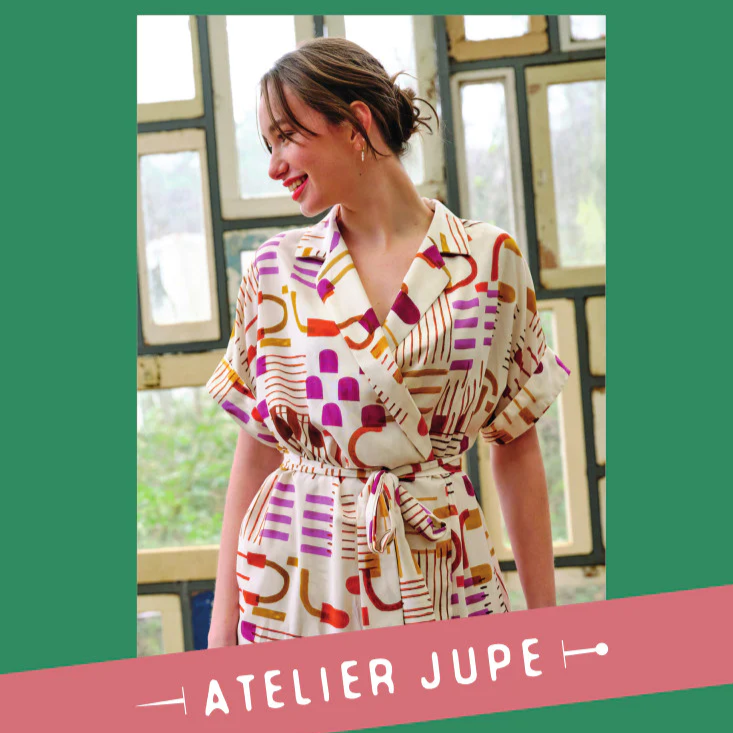
                  
                    Patroon - Florence wrap dress van Atelier Jupe
                  
                