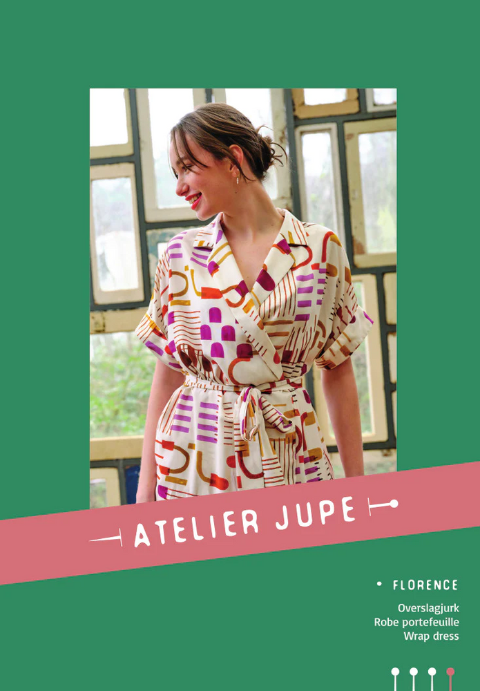 
                  
                    Patroon - Florence wrap dress van Atelier Jupe
                  
                